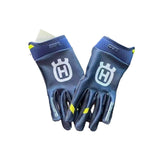 LOHAS FOX Motorcycle Gloves Touchscreen Knitting Long Breathable blue and white touch screen xxl