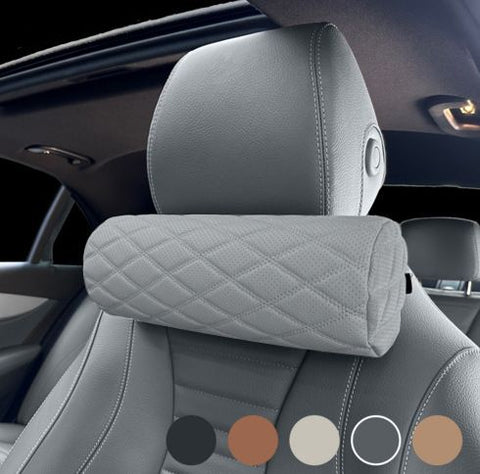 Car Neck Pillow Memory Foam Leather Black Warm gray In Australia - Darrahopens
