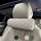 Car Neck Pillow Memory Foam Leather Black Beige gray In Australia - Darrahopens