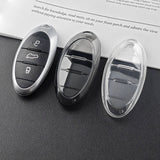 TPU Car Key Cover for Faw Bestune T77 T99 B70 T55 T33 Transparent black [single key cover] In Australia - Darrahopens