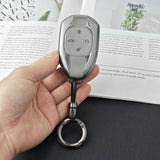 Trumpchi Car Key Cover Tpu Case Gs3 Emkoo M8 E9 Type d - transparent black [shell + ring rope buckle] In Australia - Darrahopens