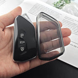 Volkswagen Tayron L Key Cover TPU Transparent 2025-2026 Type d - transparent black [single key cover]