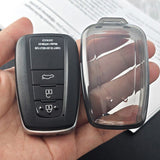 Toyota Asia Key Cover TPU Transparent Case 2019-23 Type a - transparent black [single key cover] In Australia - Darrahopens
