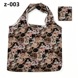 Large Floral Polyester Foldable Shopping Bag Z-003