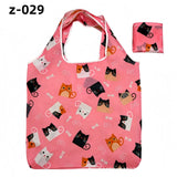 Large Floral Polyester Foldable Shopping Bag Z-029