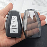 Geely Emgrand Key Cover TPU Transparent Type a - transparent black [single key cover] In Australia - Darrahopens