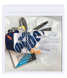 LOHAS FOX Cycling Gloves Nylon Wear Resistant Long. White M