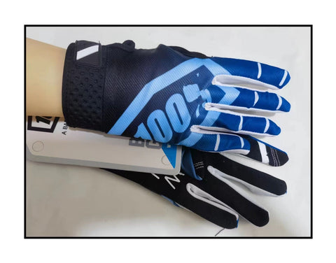LOHAS FOX Cycling Gloves Nylon Wear Resistant Long. Black blue xxl