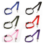 Li hang Pet Car Seat Belt Dog Harness Safety Rope Pink