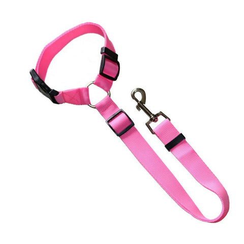 Li hang Pet Car Seat Belt Dog Harness Safety Rope Rose red In Australia - Darrahopens