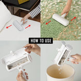 Addone Pet Hair Removal Brush Carpet Cleaner Red Ordinary model upgraded handle opp packaging