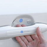 Ning z Car Door Handle Anti Scratch Sticker Transparent Door bowl/4 pieces Qi@rui