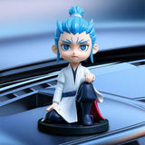 Nezha Bobblehead Car Dashboard Ornament Resin Donghai ao bing [sitting style]