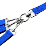 Chihuahua Pet Leash Double Headed Nylon 126cm Black Traction handle length and width 2.5cm, length 126cm, auxiliary rope width 2.5cm, length 76cm