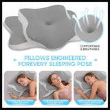 Dream Nest Butterfly Memory Foam Pillow Azure In Australia - Darrahopens