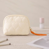 Nylon Semi Circle Makeup Bag Travel Toiletry Organizer