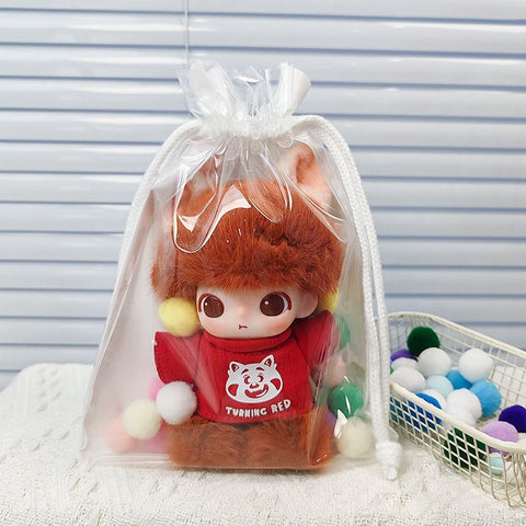 PVC Doll Storage Bag Clear Travel Organizer