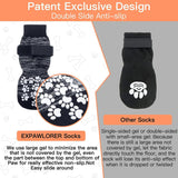 Dog Socks Breathable Anti Slip 4 Pack Cotton
