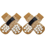 Dog Socks Breathable Anti Slip 4 Pack Cotton
