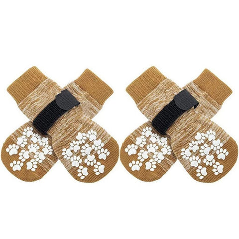 Dog Socks Breathable Anti Slip 4 Pack Cotton In Australia - Darrahopens
