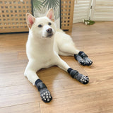 Dog Socks Breathable Anti Slip 4 Pack Cotton