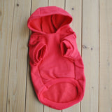 yRL Pet Hooded Sweatshirt Fleece Black Red