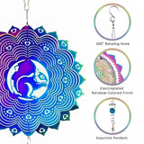 3D Stainless Steel Wind Spinner with Spiral Tail & Butterfly Crystal Sun Catcher, Hanging Metal Wind Chimes for Women Gift, Indoor/Outdoor Decor, Yard Art Decorations In Australia - Darrahopens