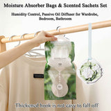 Moisture Absorber Bags & Scented Wardrobe Fresheners (9-Pack), Gardenia Scented Dehumidifier & Hanging Closet Sachets for Dampness & Odor Removal in Wardrobes, Cars & Bathrooms In Australia - Darrahopens