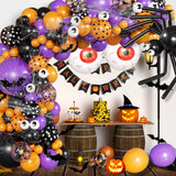 Halloween Decoration Set – Light-Up Pumpkin Lamp,128 Pcs Halloween Party Balloon Garland Arch Kit & Hand Pump for Indoor Outdoor Halloween Porch,Fireplace Funny Decor In Australia - Darrahopens