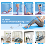 Workout Set – Breathing Trainer,6 Tube Resistance Bands& 8-Tube Elastic Pedal Puller Resistance Band for Men Women Full Body Workouts,Yoga,Pilates,Strength Training In Australia - Darrahopens