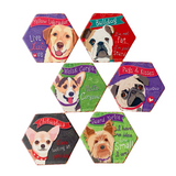 Drink Coasters Set of 6 with Holder,Cute Dog Absorbent Ceramic Coasters with Cork Base,Flexible Durable Non-Slip Hot,Tabletop Protection Mat for Table,Office,Desk,Bar,Gift In Australia - Darrahopens