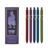 5 Pcs Retractable Gel Pens,0.5mm Ballpoint Black Ink Pens with Cute Cat Tail,Japanese Smooth Writing Fine for Cat Lovers School Office In Australia - Darrahopens