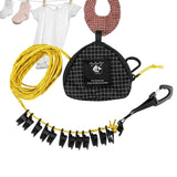 Portable Clothesline for Travel, Outdoor Camping Clothesline with 16 Clothes Clips,Lightweight Camping Clothes Drying Rope for Hotels Backyard Cruise Ships In Australia - Darrahopens
