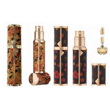 5ML Travel Perfume Atomizer, Refillable Perfume Bottle with Retro Pattern, Leakproof Portable Small Spray Bottle for Women & Men, Elegant Mini Fragrance Accessory In Australia - Darrahopens