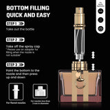 5ML Travel Perfume Atomizer, Refillable Perfume Bottle with Retro Pattern, Leakproof Portable Small Spray Bottle for Women & Men, Elegant Mini Fragrance Accessory In Australia - Darrahopens