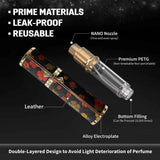 5ML Travel Perfume Atomizer, Refillable Perfume Bottle with Retro Pattern, Leakproof Portable Small Spray Bottle for Women & Men, Elegant Mini Fragrance Accessory In Australia - Darrahopens