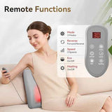 Shiatsu Neck Massager with Heat and Remote,3D Kneading Back Massager, Massage Pillow for Back,Shoulder, Leg for Pain Relief, Gifts for Men Women Mom Dad, at Home Office and Car(Gray) In Australia - Darrahopens