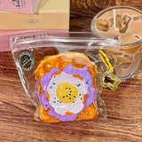 Creative Fried Egg Toast Slow-Rising Stress-Relieving Toy, Handmade,Soft Stress Relief Desktop Gadget for Office & Home, Adult Hand Tension Relaxer, Fun Squeezing Toy