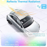 2025/2026 Tesla Model Y Juniper Sunshade Roof, Foldable Heat Blocking,UV Protection & Reflective Sunroof Shade with Nano Ice-Crystal Coatings for Tesla Model Y Accessories
