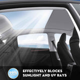 2025/2026 Tesla Model Y Juniper Sunshade Roof, Foldable Heat Blocking,UV Protection & Reflective Sunroof Shade with Nano Ice-Crystal Coatings for Tesla Model Y Accessories