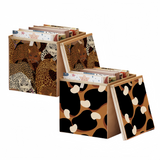 2 Packs Collapsible Storage Bins, Retro Style Foldable Storage Box for Toys, Clothes, Books, Closet & Shelves, Durable Home Storage Basket Organizer (B-Leopard) In Australia - Darrahopens