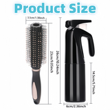 4-piece Hair Care Set with Detangling Hair Brush, Round Brush, Alligator Clips & Spray Bottle - Anti-Static for Wet, Dry, Hair Styling Tools for Women Men In Australia - Darrahopens