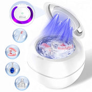 Ultrasonic Retainer Cleaner, 42kHz Portable UV Denture Cleaner for Dentures Aligner Mouth Guard Denture Toothbrush Heads, Jewelry, Glasses with 180ML Capacity In Australia - Darrahopens