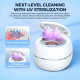 Ultrasonic Retainer Cleaner, 42kHz Portable UV Denture Cleaner for Dentures Aligner Mouth Guard Denture Toothbrush Heads, Jewelry, Glasses with 180ML Capacity In Australia - Darrahopens