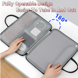 14 Inch PU Leather Laptop Bag, Portable Waterproof Laptop Case, Full Opening and Closing Sleeve Handbag, Briefcase for MacBook Air, Ipad, Business Travel In Australia - Darrahopens