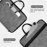 14 Inch PU Leather Laptop Bag, Portable Waterproof Laptop Case, Full Opening and Closing Sleeve Handbag, Briefcase for MacBook Air, Ipad, Business Travel In Australia - Darrahopens