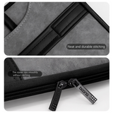 14 Inch PU Leather Laptop Bag, Portable Waterproof Laptop Case, Full Opening and Closing Sleeve Handbag, Briefcase for MacBook Air, Ipad, Business Travel