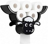 Creative Sheep Toilet Paper Holder, Wall-Mounted Metal Tissue Storage Rack, Punch-Free Easy Installation Paper Towel Holder, Funny Home Decor for Bathroom In Australia - Darrahopens