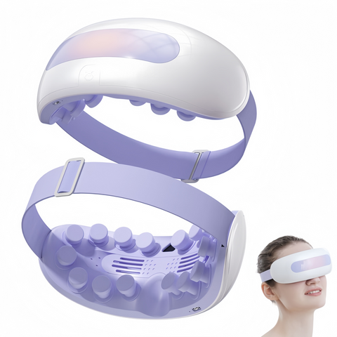 Eye Massager with Nano Mist Moisturising, Dry Eyes, Dark Circles, Heated Eye Mask with 8 Acupoint Massage, Rechargeable Bluetooth Music Eye Care Device for Relaxation Improve Sleeping In Australia - Darrahopens