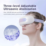 Eye Massager with Nano Mist Moisturising, Dry Eyes, Dark Circles, Heated Eye Mask with 8 Acupoint Massage, Rechargeable Bluetooth Music Eye Care Device for Relaxation Improve Sleeping In Australia - Darrahopens